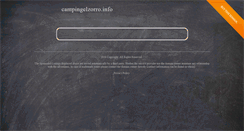 Desktop Screenshot of campingelzorro.info