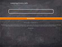 Tablet Screenshot of campingelzorro.info