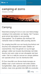 Mobile Screenshot of campingelzorro.com