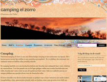 Tablet Screenshot of campingelzorro.com